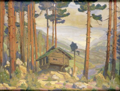Scenografi för "Peer Gynt", 1912 av Nicholas Roerich