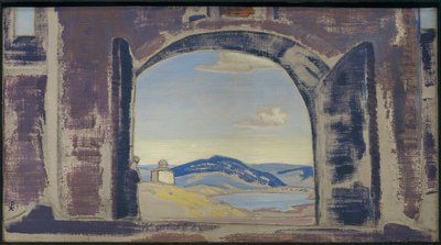 Studie för en målning, c.1922 av Nicholas Roerich