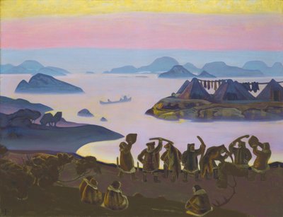 The Call of the Sun, 1919. av Nicholas Roerich