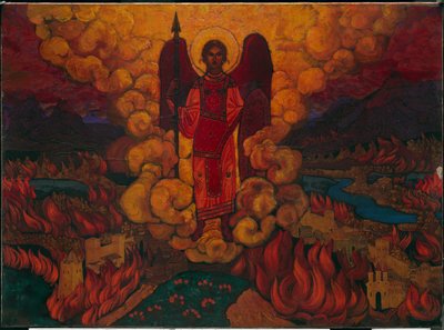 Den siste ängeln, 1912 av Nicholas Roerich