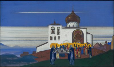 Zvenigorod, 1933 av Nicholas Roerich