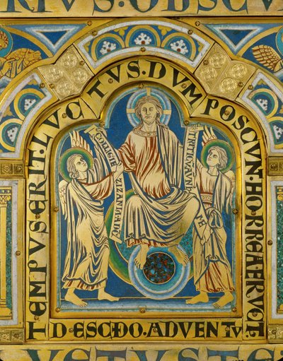 The Second Coming ... (emalj på förgylld koppar) av Nicholas of Verdun