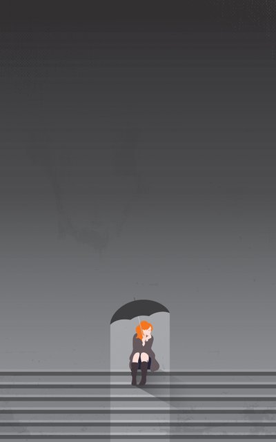 Ensam med mina tankar. (digital) av Nick Diggory