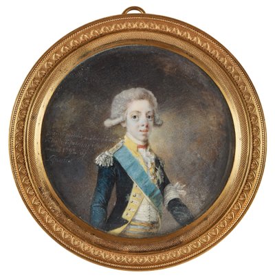 Porträtt av Gustav IV Adolf av Sverige, 1792 av Niclas Lafrensen