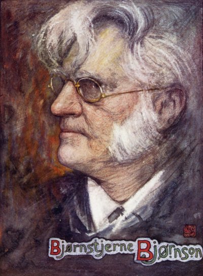 Norge: Bjornstjerne Bjornson (färg litho) av Nico Jungman