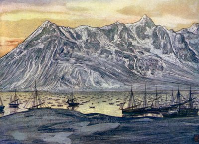 Norge: Fiskebåtar vid Lofoten av Nico Jungman