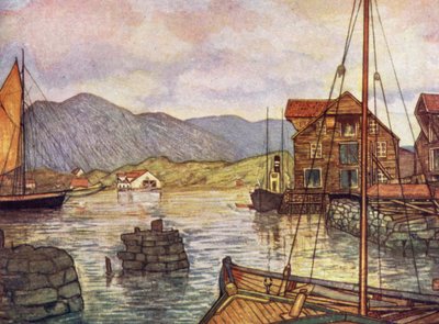 Norge: Moldoen (färg litho) av Nico Jungman