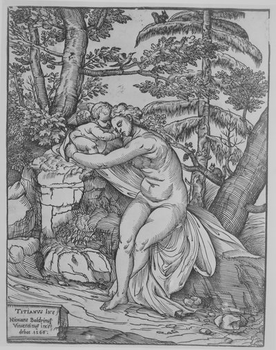 Venus och Amor, 1566., 1566. av Nicolò Boldrini