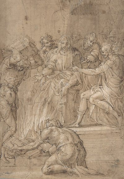 Cumaean Sibyll före Tarquin the Proud, 1500-talet. av Nicolò dell