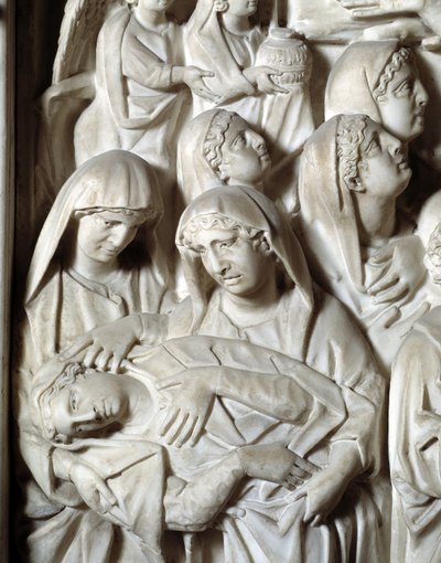The Crucifixion Detail Chair realiserad av Nicola Pisano av Nicola Pisano
