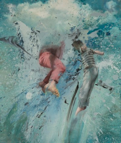 Cloud Leap, 2019 (olja på duk) av Nicola Pucci