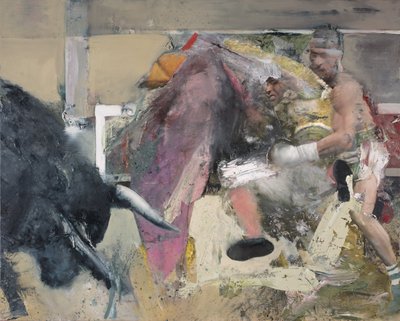 Corrida III, 2018 (olja på duk) av Nicola Pucci