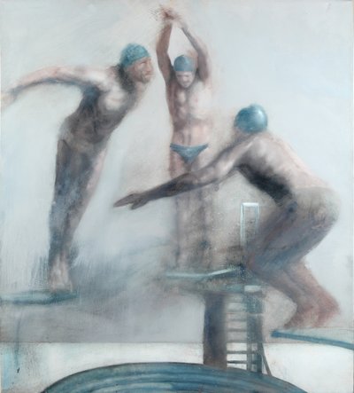 Divers, 2012 (olja på duk) av Nicola Pucci