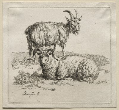 Animalia: bagge och get av Nicolaes Berchem