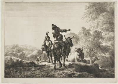 Säckpipsspelaren av Nicolaes Berchem