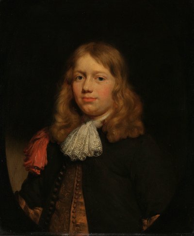 Porträtt av en ung man av Nicolaes Maes (attributed to)
