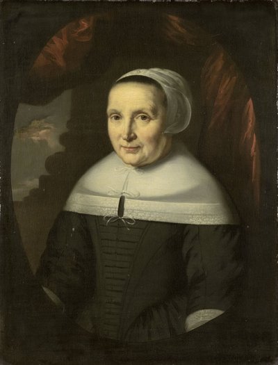Porträtt av Aeltje Denijs (född 1598/99) av Nicolaes Maes (copy after)