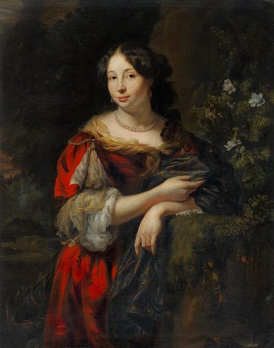 Porträtt av en ung dam av Nicolaes Maes