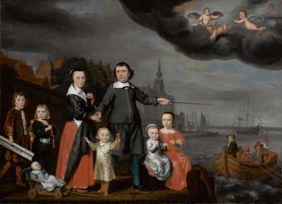 Kapten Job Jansse Cuijter och hans familj, 1659 av Nicolaes Maes