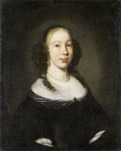 Porträtt av en ung kvinna av Nicolaes Maes