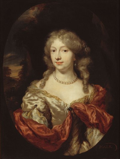 Porträtt av en ung dam av Nicolaes Maes