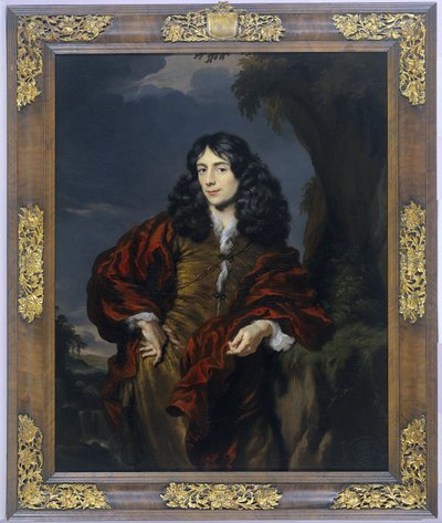 Porträtt av en ung man, möjligen Simon van Alphen (1650-1730) av Nicolaes Maes