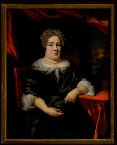 Porträtt av en dam av Nicolaes Maes