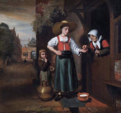 Mjölkkvinnan av Nicolaes Maes