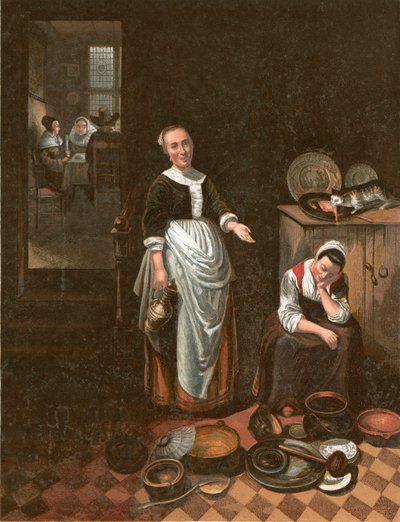 Den sysslolösa tjänaren av Nicolaes Maes