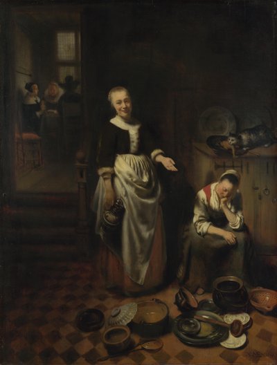 Den sysslolösa tjänaren av Nicolaes Maes