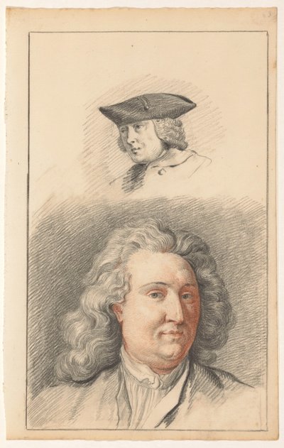 Två mäns huvuden av Nicolaes Muys