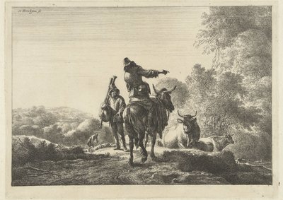 säckpipare av Nicolaes Pietersz Berchem