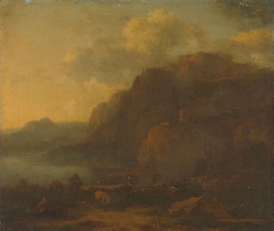 Italienskt landskap av Nicolaes Pietersz Berchem