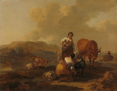 Italienskt landskap av Nicolaes Pietersz Berchem
