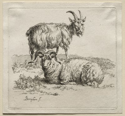 bagge och get. av Nicolaes Pietersz. Berchem