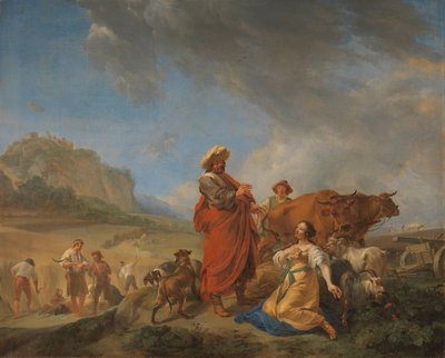 Rut och Boas av Nicolaes Pietersz Berchem