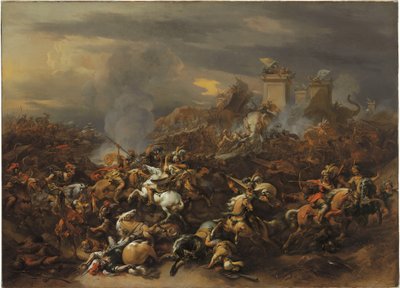 Striden mellan Alexander och Porus av Nicolaes Pietersz. Berchem