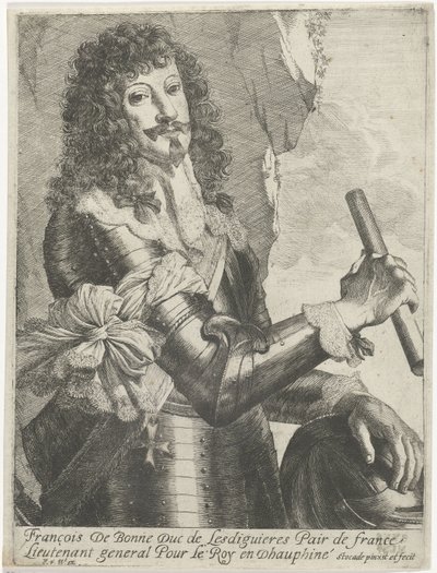 Porträtt av François de Bonne-Lesdiguières-de Créqui av Nicolaes Van Helt Stockade