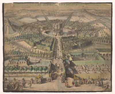 Utsikt över parken i Enghien Le Parc l