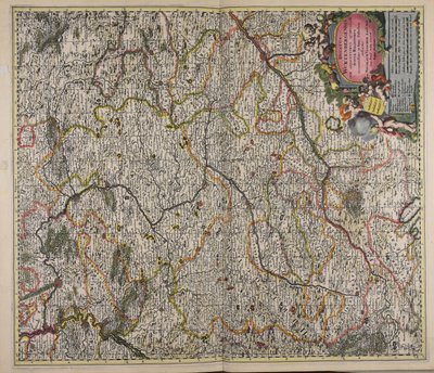 Ducatus Wurtenbergensis cum adjacentibus quibusdam Sueviae regionibus accuratissime in hanc tabulam redactus av Nicolaes Visscher