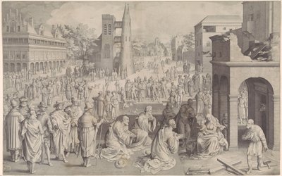 Tillbedjan av kungarna av Nicolaes de Bruyn