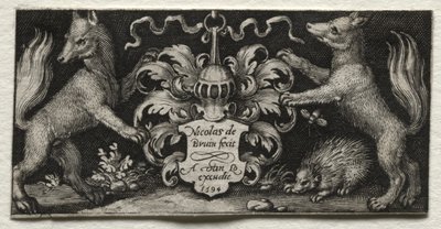 Vapensköld, 1594. av Nicolaes de Bruyn