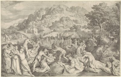 Barnmord i Betlehem av Nicolaes de Bruyn