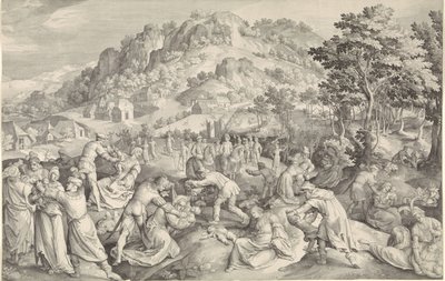 Barnmord i Betlehem av Nicolaes de Bruyn