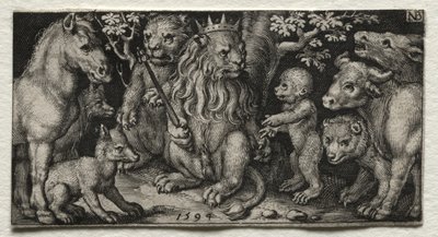 Odjurens kung av Nicolaes de Bruyn