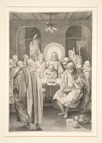 Den sista måltiden (Passion Series) av Nicolaes de Bruyn