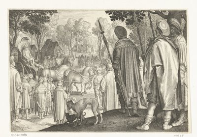 Josefs triumftåg i faraos vagn Story of Joseph (serietitel) av Nicolaes de Bruyn