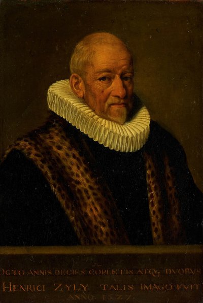 Porträtt av Henricus van Zijl (1545-1627) av Nicolaes van Borculo