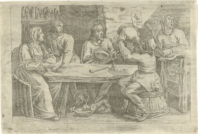 Bondesällskap med nar av Nicolaes van Haeften