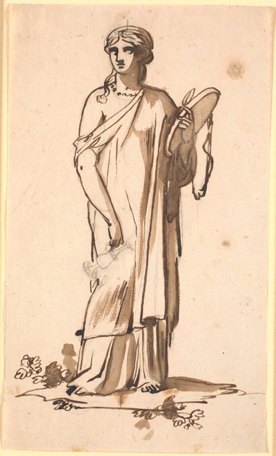 En kvinnofigur med en kanna i höger hand av Nicolai Abildgaard